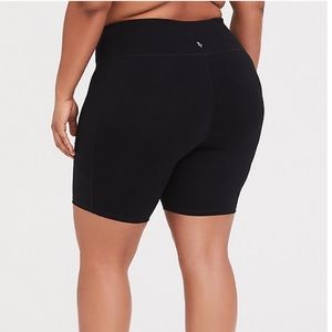 Torrid Black Wicking Active Bike Short